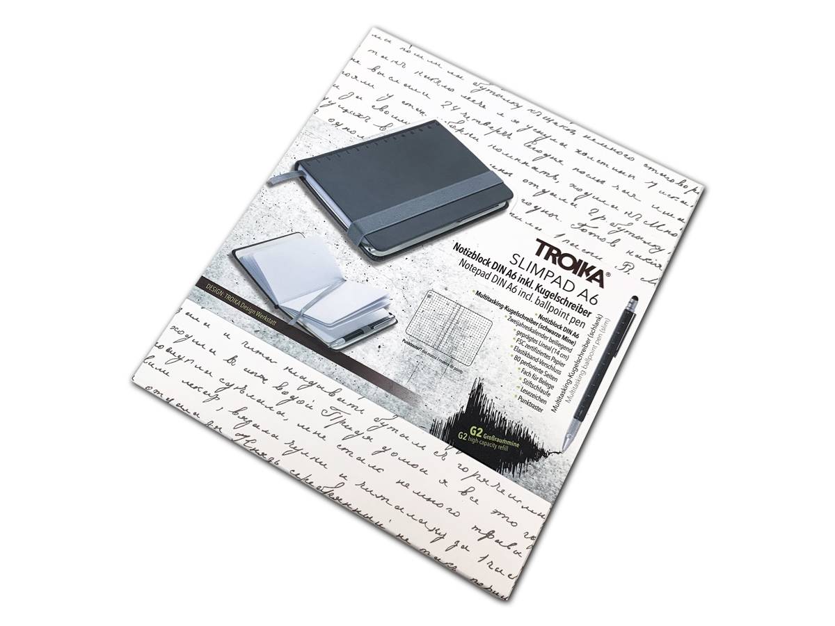 Notitieboek A6 & Pen Troika Slimpad Zwartproduct zoom image #3
