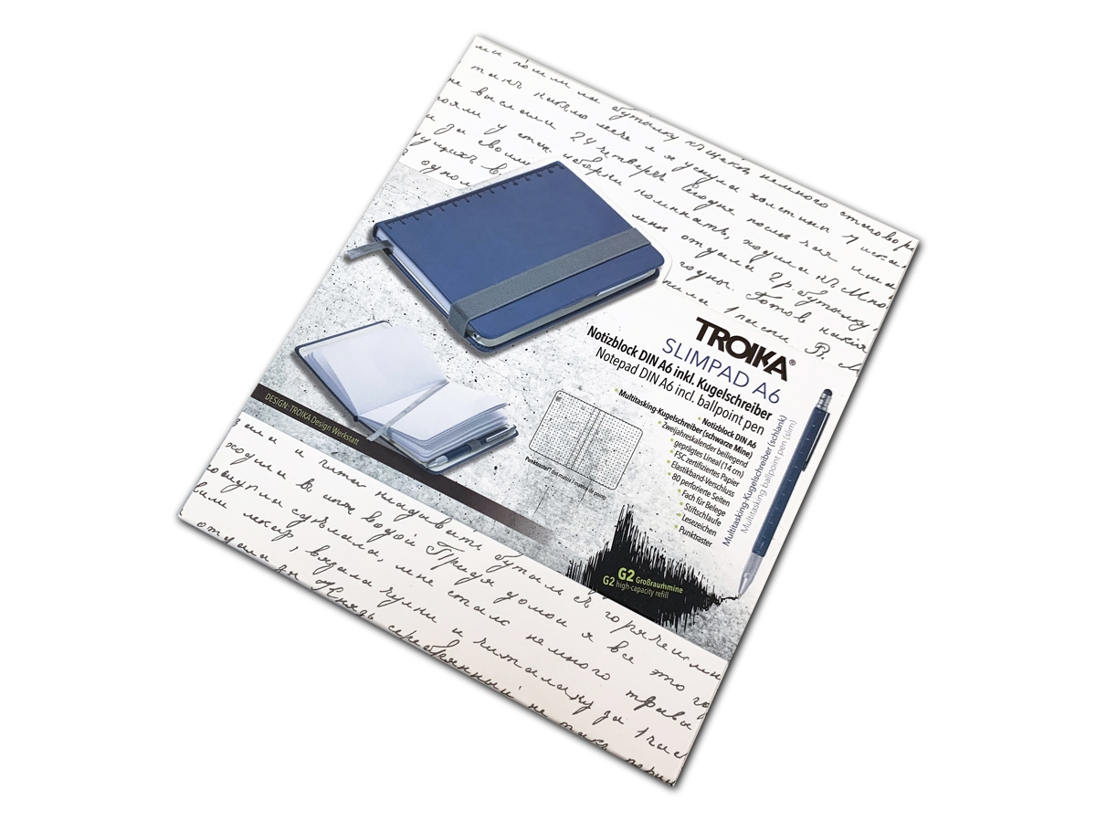 Notitieboek A6 & Pen Troika Slimpad Blauwproduct zoom image #3