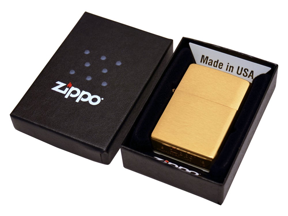 Zippo Aansteker Messing Brushed Brassproduct zoom image #2