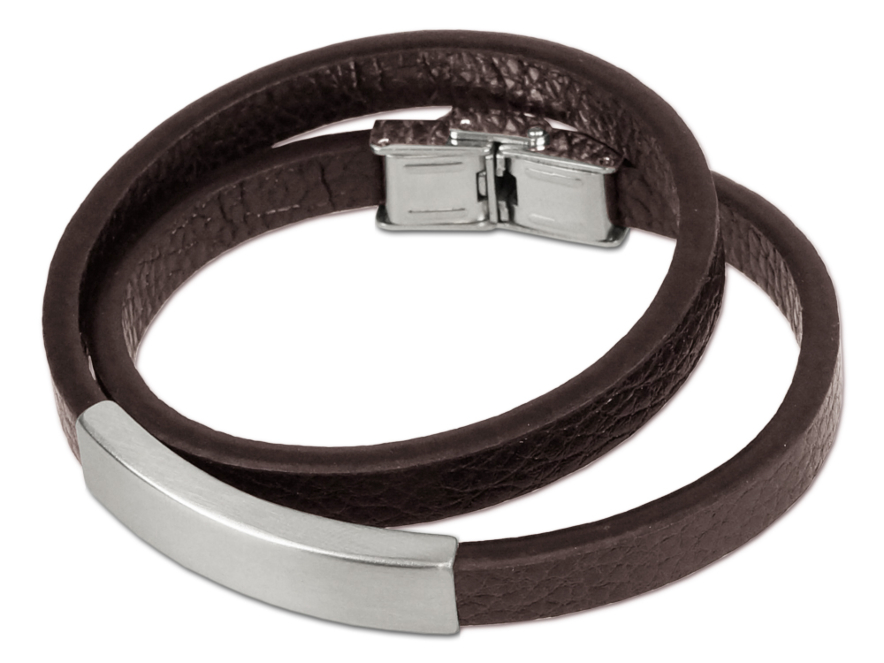 Armband Leer Fashionista Dark Brownproduct image #1