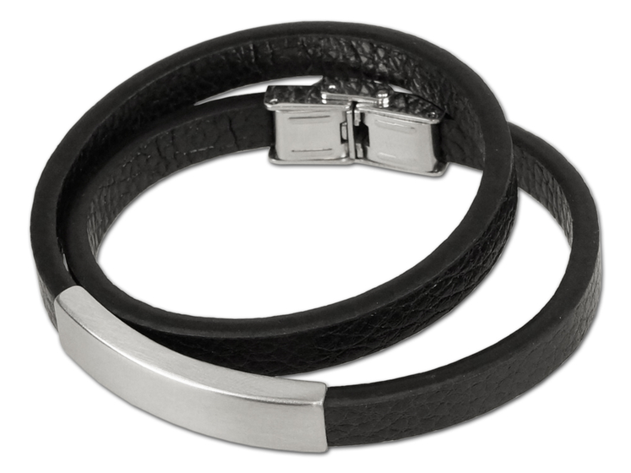 Armband Heren Leer Fashionista Blackproduct image #1