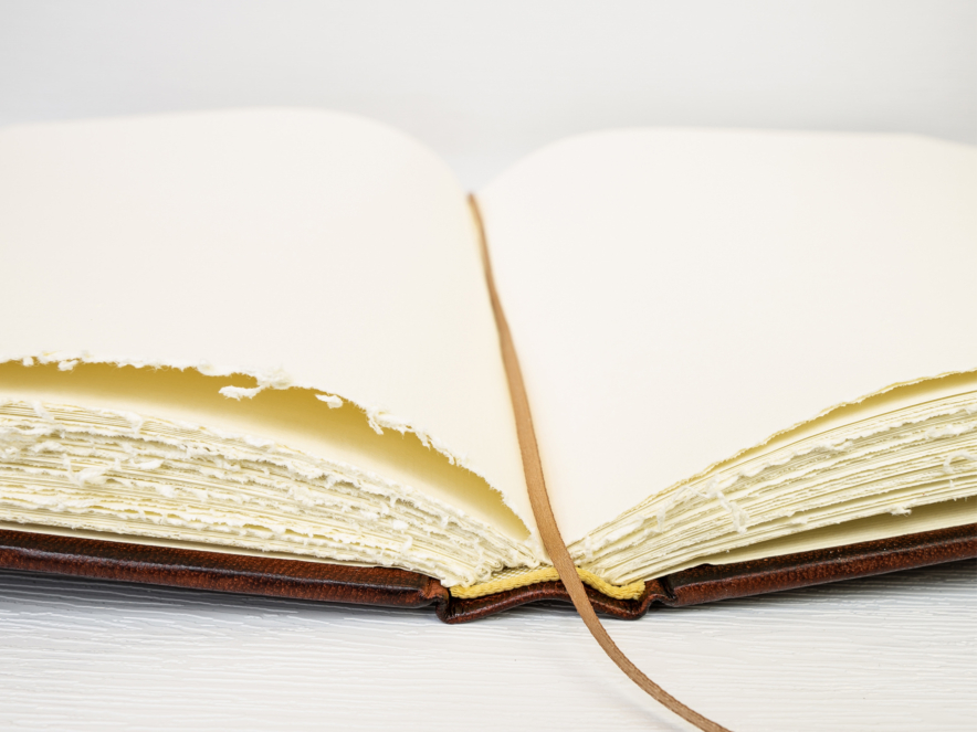 Groot Gastenboek Cicero Antiek Leer Bruin 260 x 360 mmproduct image #3