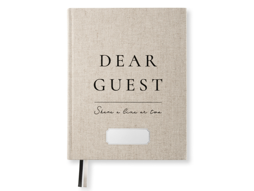 Gastenboek Paperstyle Large "Dear Guest" 201 x 255 mmproduct image #1