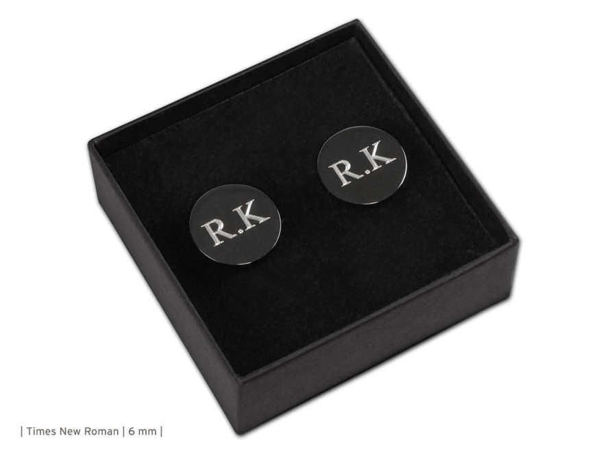 Manchetknopen Rond Zwart Houston Blackproduct image #2
