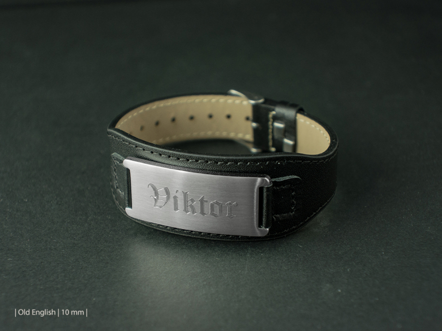 Armband Heren Leer Rocker Zwartproduct image #3