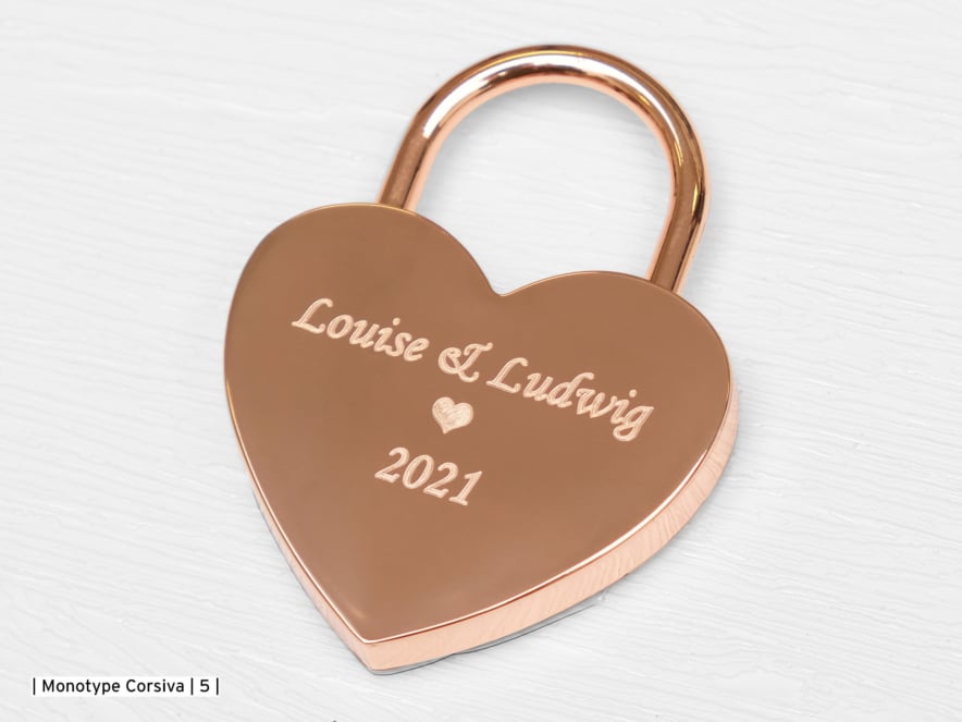 Liefdesslotje Heart Rose Gold 44 mmproduct image #2