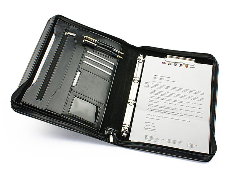 Schrijfmap Rits Eco-leer A4 Danilo Zwartproduct image #2