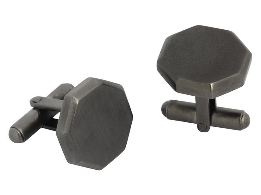 Manchetknopen Octagon Gun Metalproduct image #1