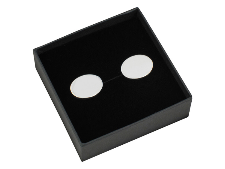 Manchetknopen Milano Zilver Ovalproduct image #1