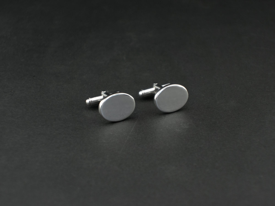 Manchetknopen Milano Zilver Ovalproduct image #2