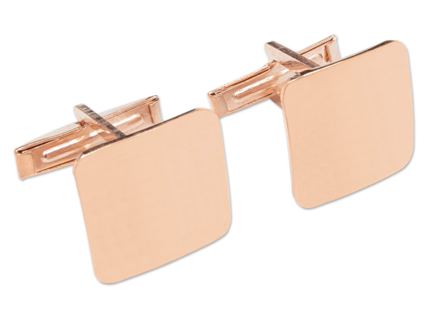 Vittorio Manchetknopen Vierkant Rosé Vergulde 925 Sterling Zilverproduct image #1