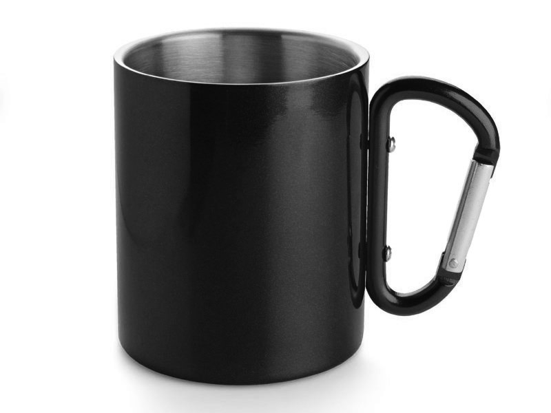 RVS Mok Karabijnhaak Forest Zwartproduct image #1