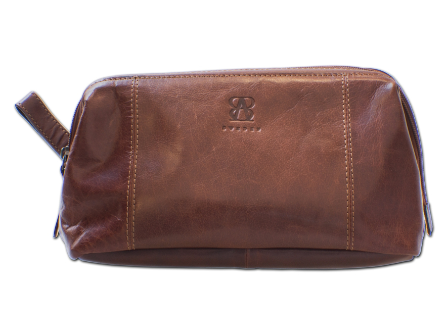 Toilettas Heren Leder Bruin B Awayproduct image #1