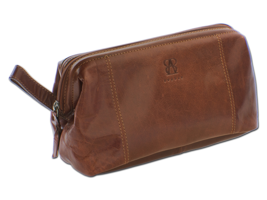 Toilettas Heren Leder Bruin B Awayproduct image #2