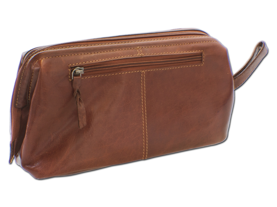 Toilettas Heren Leder Bruin B Awayproduct image #3