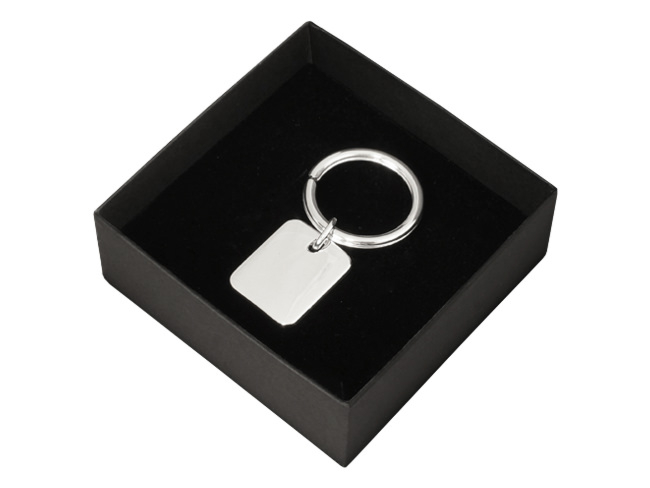 Sleutelhanger Zilver Rectangleproduct image #1