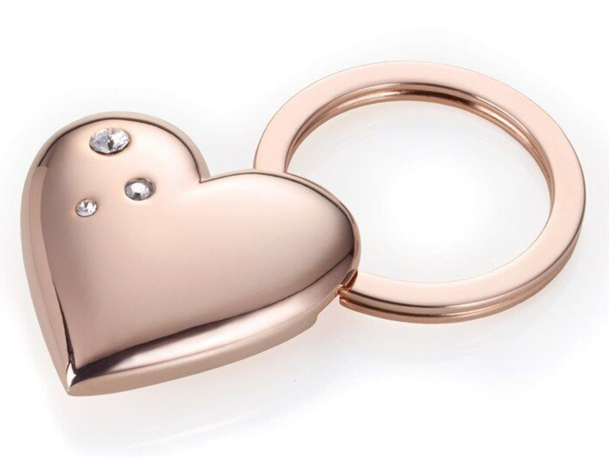 Sleutelhanger Hart Troika Shiny Rose Swarovskiproduct image #1