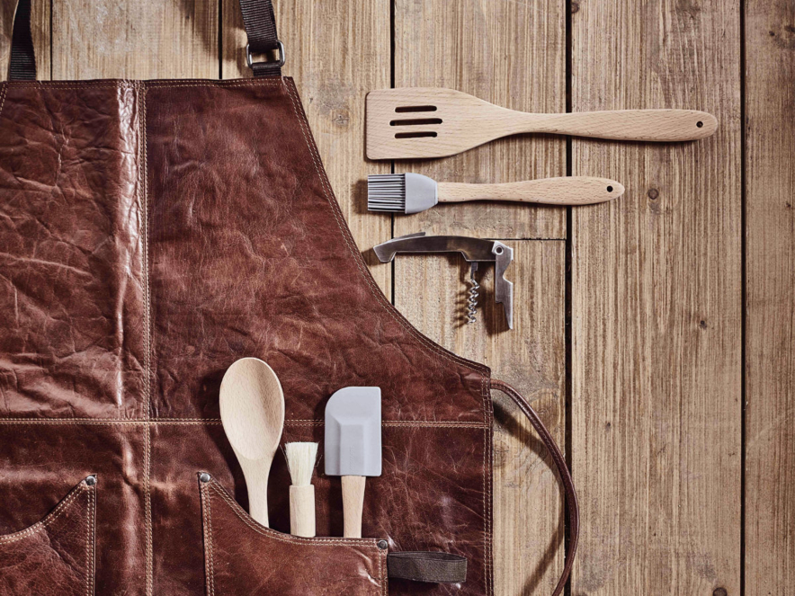 Keukenschort Heren Scandinavian Home Leer Bruinproduct image #2
