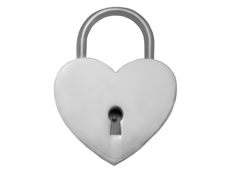 Liefdesslotje Heart Silver 44 mmproduct image #1