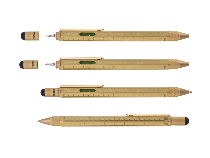 Timmerman Pen Troika Construction Antiek Messingproduct image #2