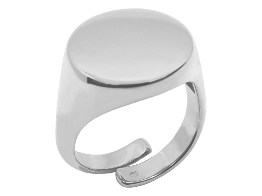 Vincenzo Zegelring Heren Verstelbaar 925 Sterling Zilver WRHproduct image #1