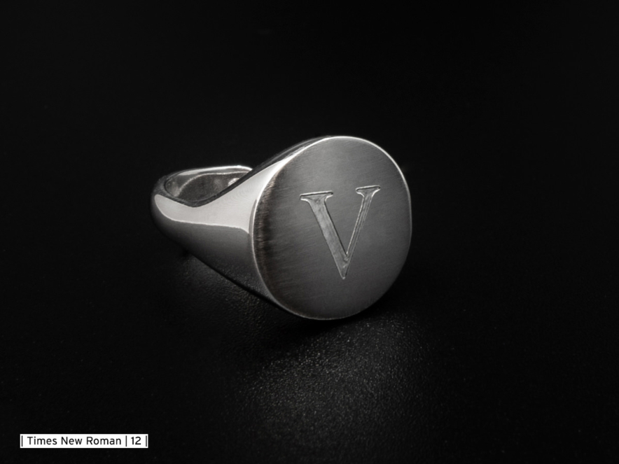 Vincenzo Zegelring Heren Verstelbaar 925 Sterling Zilver WRHproduct image #2