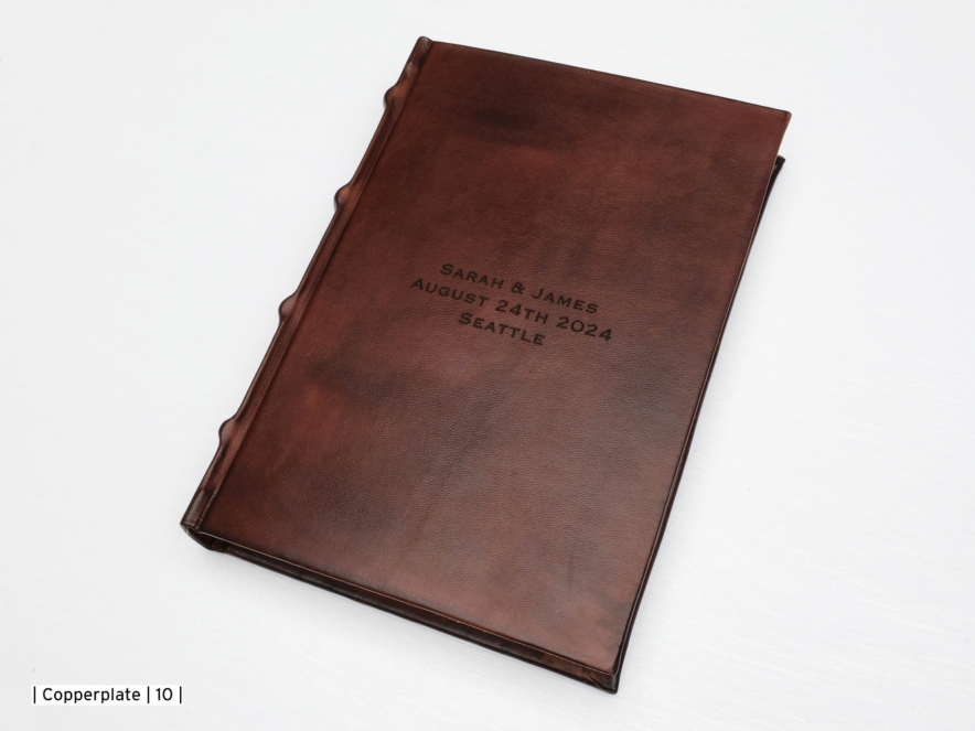 Gastenboek Cicero Antiek Leer Bruin 180 x 260 mmproduct image #4