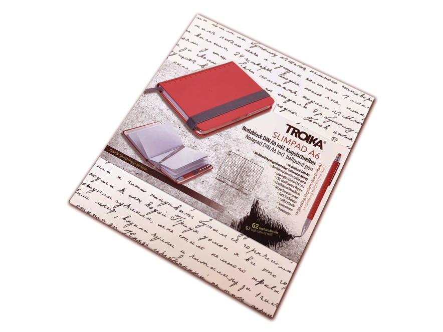 Notitieboek A6 & Pen Troika Slimpad Roodproduct image #3