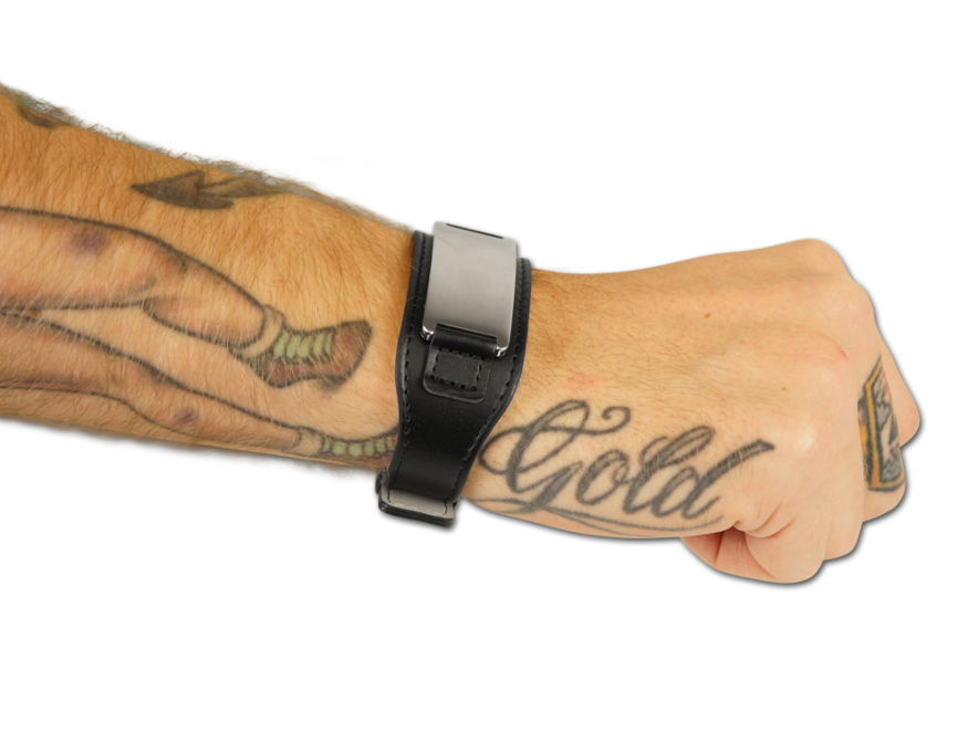 Armband Heren Leer Rocker Zwartproduct image #2
