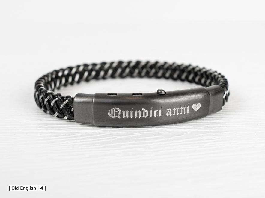 Armband Mannen Verona Titanio Neroproduct image #2