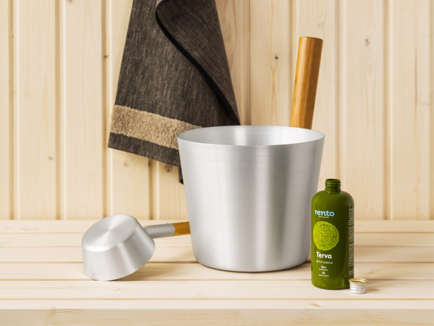 Sauna Emmer Handvat Rento Zilverproduct image #2