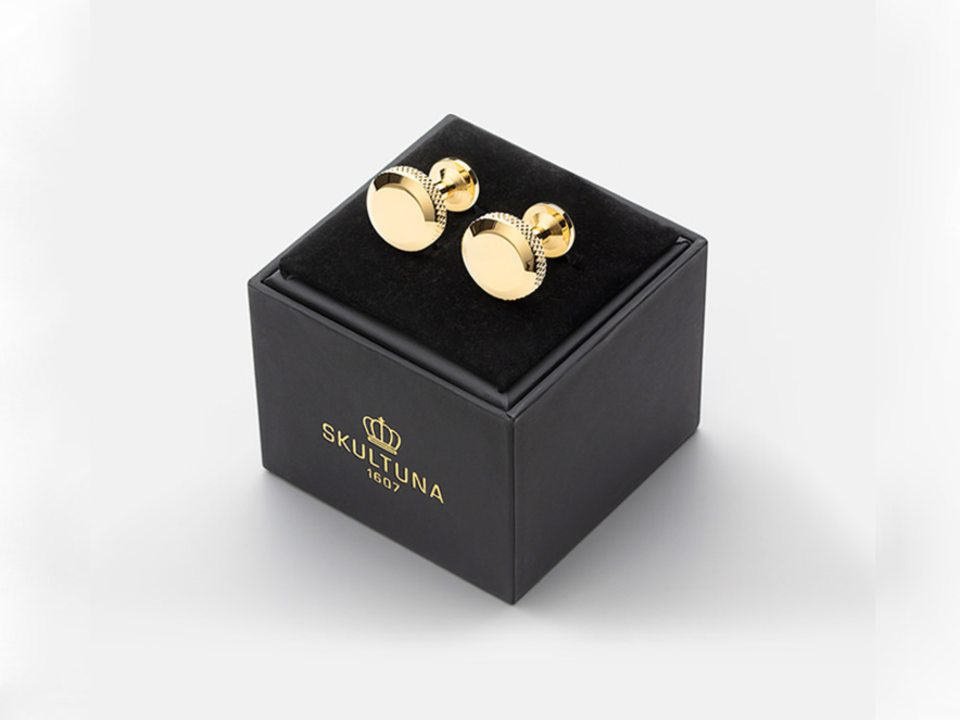 Manchetknopen Skultuna 1607 Icon Model 8 Gold Platedproduct image #2