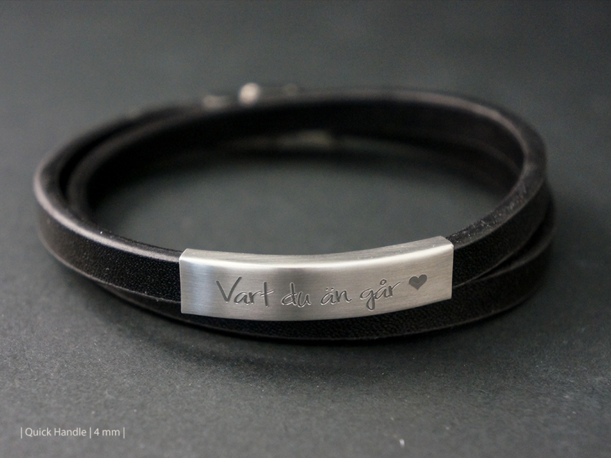 Armband Heren Leer Fashionista Blackproduct image #3