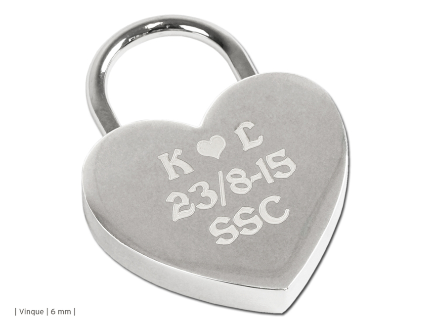 Liefdesslotje Heart Silver 44 mmproduct image #2