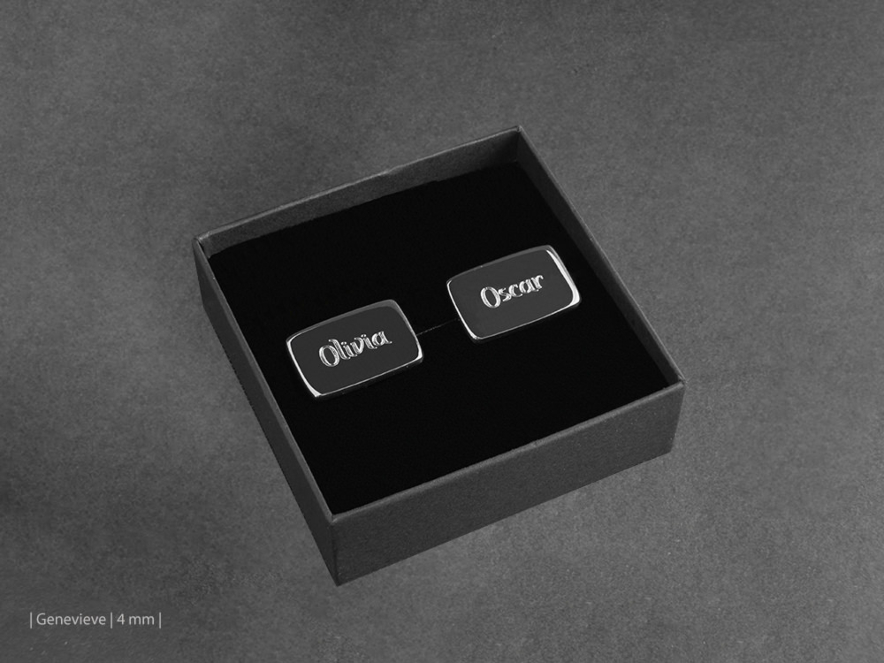 Manchetknopen Milano Zilver Rectangleproduct image #3