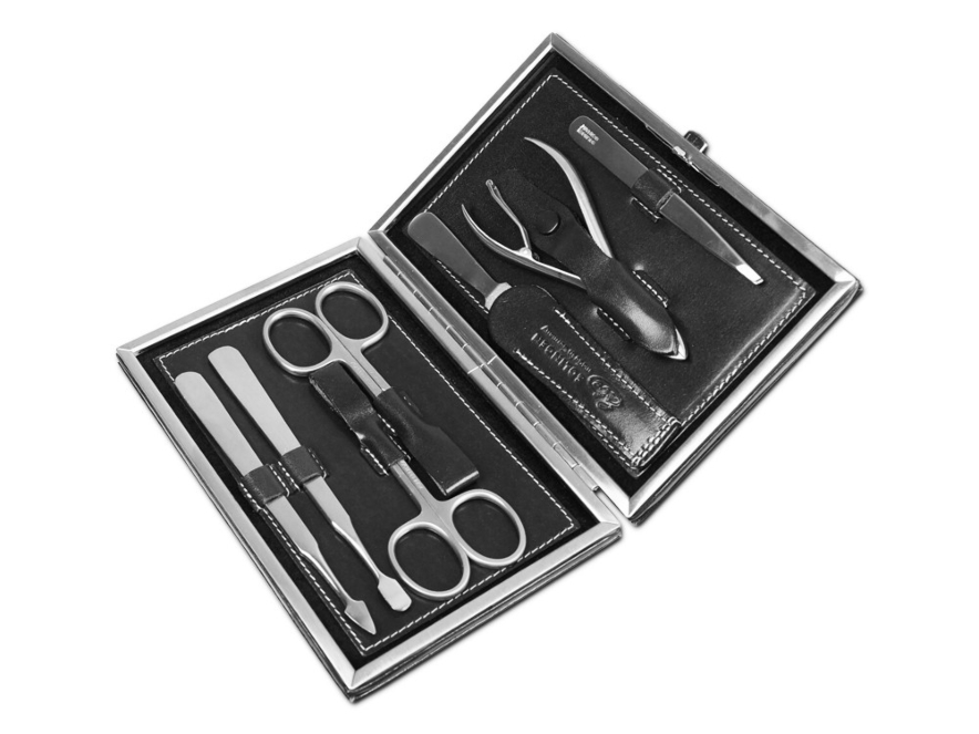 Manicure Set Mannen Erbe Solingen Inox Leather Blackproduct image #1