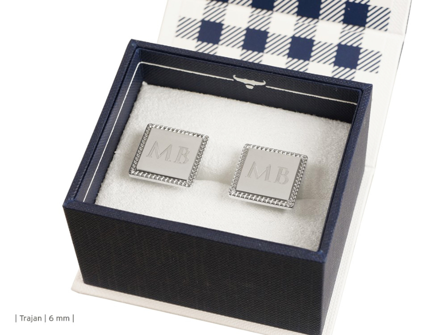 Manchetknopen Ox & Bull Zilver Squareproduct image #2