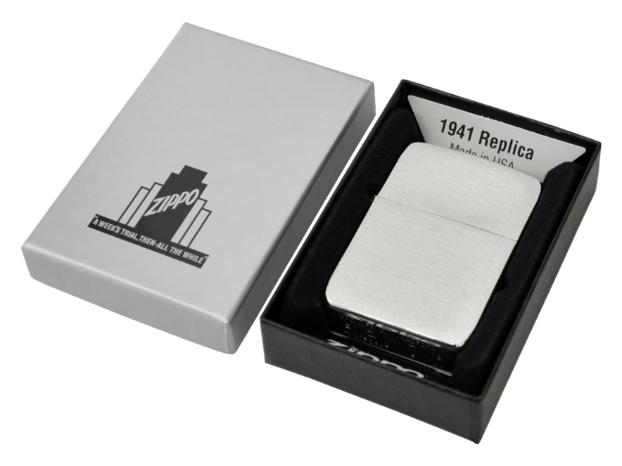 Zippo Aansteker Replica 1941 Brushed Chromeproduct image #3