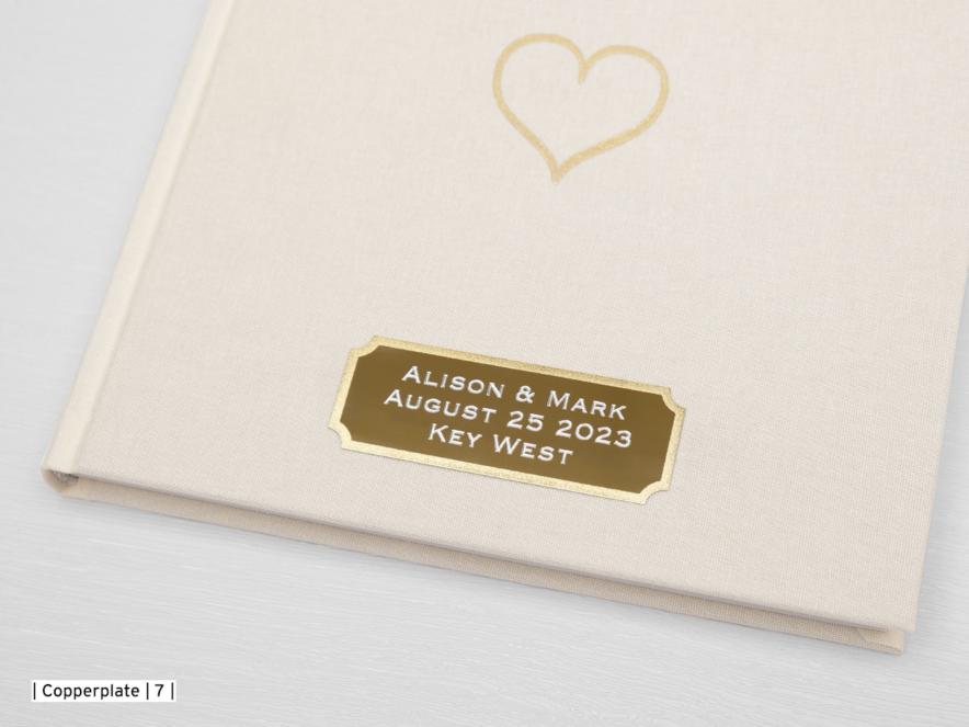 Gastenboek Bruiloft Paperstyle Hart Goud 185 x 185 mmproduct image #2