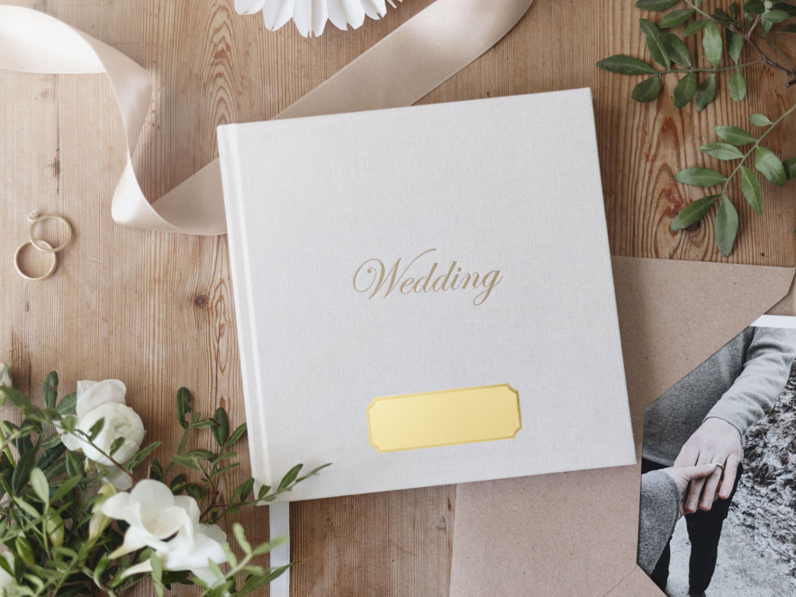 Gastenboek Bruiloft Paperstyle Wedding 185 x 185 mmproduct image #1