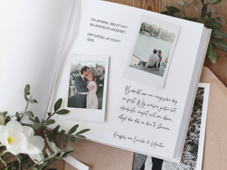 Gastenboek Bruiloft Paperstyle Hart Goud 185 x 185 mmproduct image #4
