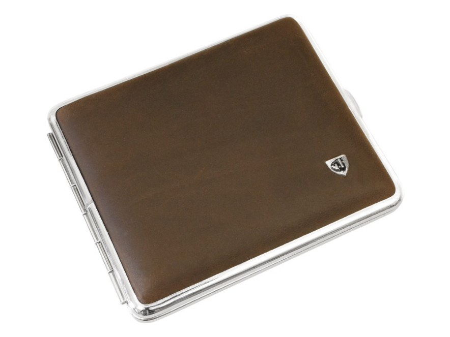 Sigarettendoosje Leer Bruin VH Matteproduct image #1