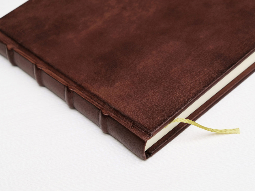Luxe Gastenboek Cicero Vintage Leer Bruin 300 x 210 mmproduct image #2