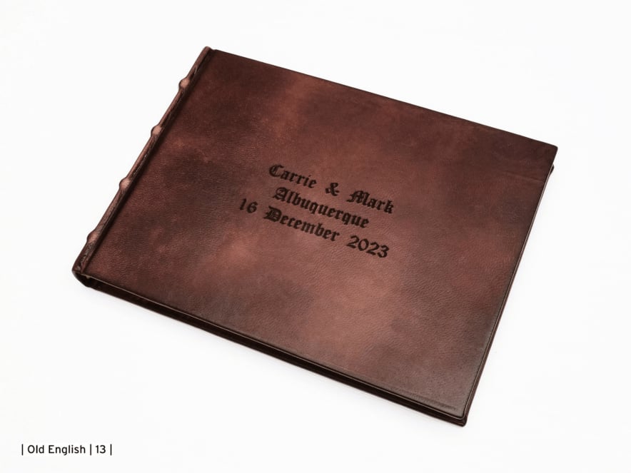 Gastenboek Cicero Vintage Leer Bruin 240 x 170 mmproduct image #4