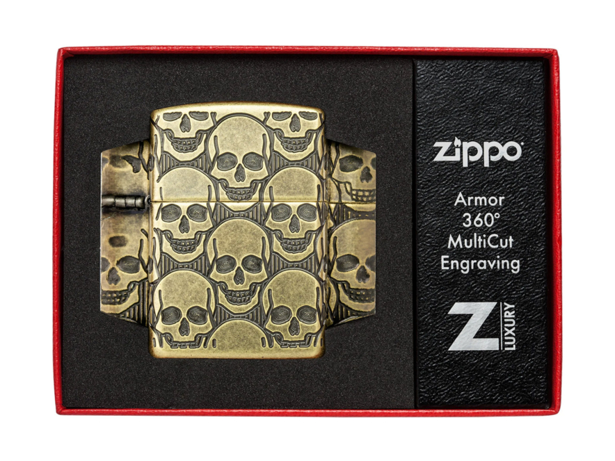 Zippo Aansteker Armor Skulls Cackling Craniumproduct image #3