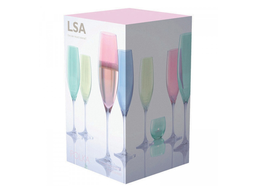 Champagneglazen LSA Polka Pastel 4 Stuksproduct image #2