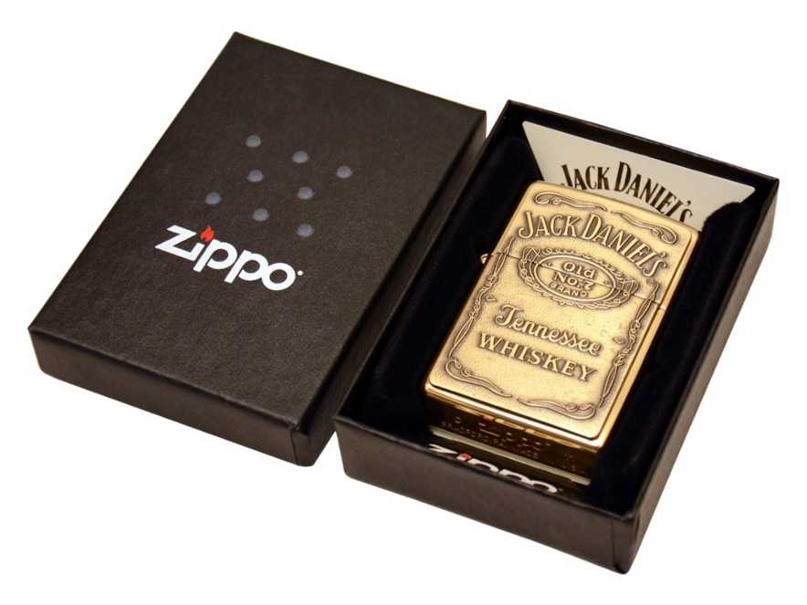 Zippo Aansteker Jack Daniels High Polish Brassproduct image #2