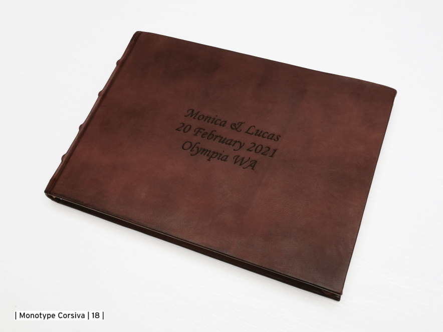 Luxe Gastenboek Cicero Vintage Leer Bruin 300 x 210 mmproduct image #4