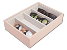 Extra Deel Sieradendoos Stackers Classic Roze Deep 4 Sectionproduct thumbnail #1