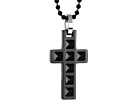 Ketting Kruis Zwart Cristianoproduct thumbnail #1